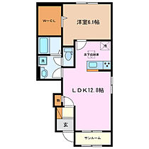 三重県津市白塚町（賃貸アパート1LDK・1階・50.13㎡） その2