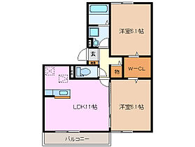 三重県津市芸濃町椋本（賃貸アパート2LDK・2階・54.81㎡） その2