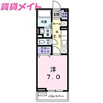 ベルポート  ｜ 三重県津市江戸橋1丁目（賃貸アパート1K・2階・27.18㎡） その2