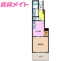 れじでんすなぎさ通り　1号館  ｜ 三重県津市末広町（賃貸アパート1DK・1階・34.91㎡） その2