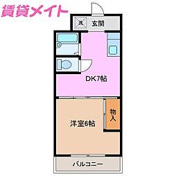間取図画像 1DK