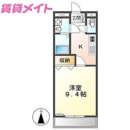 グレート　ピレニーズ 1階1Kの間取り