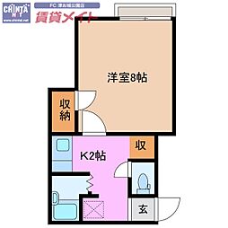 間取図画像 1K