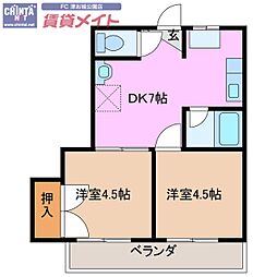 間取図画像 2DK