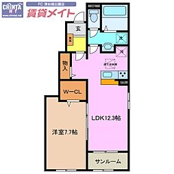 ル・ポール南新町 A 1階