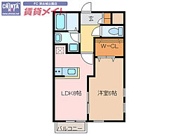 間取図画像 1LDK
