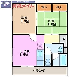 津興第二ビル 4階/-