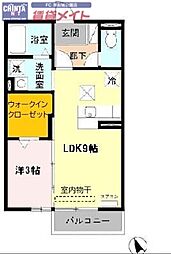 🉐敷金礼金0円！🉐楽園　Ｂ