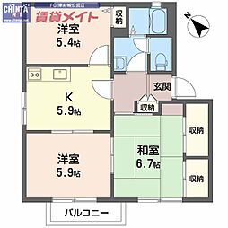 🉐敷金礼金0円！🉐ラカサグランデ　C