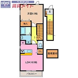 れじでんすなぎさ通り二号館 1LDKの間取図画像