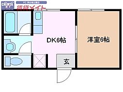 ひまわり荘2 2階/-