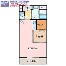 SQUARE西丸之内 1LDKの間取図画像