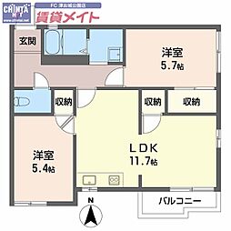 フレグランス島崎 2階