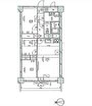 ウィンザーハイム南砂 2SLDKの間取図画像