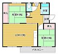 狭山住宅3号棟3階4.0万円