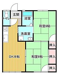 間取図画像 2DK