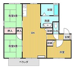 間取図画像 3DK