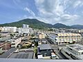バルコニーから...