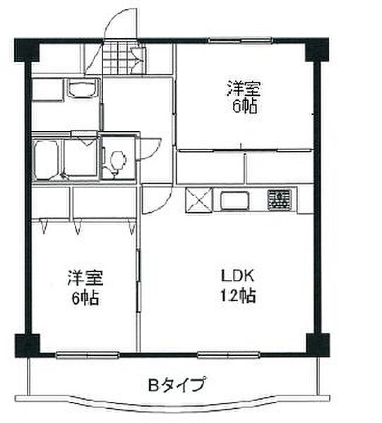 ブリリアントヒルズ ｜広島県福山市春日町浦上(賃貸マンション2LDK・3階・58.32㎡)の写真 その2