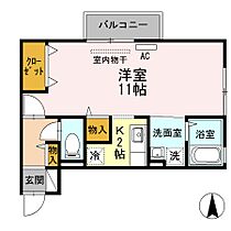 レセンテ手城  ｜ 広島県福山市手城町2丁目（賃貸アパート1R・1階・34.73㎡） その2