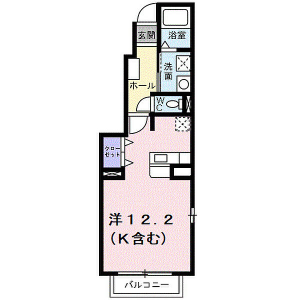 ベルシティＳａｔｏ　Ａ ｜広島県府中市中須町(賃貸アパート1R・1階・33.15㎡)の写真 その2