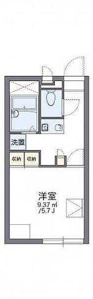 レオパレスル　ポルトＢ ｜広島県福山市御幸町大字森脇(賃貸アパート1K・2階・20.28㎡)の写真 その2