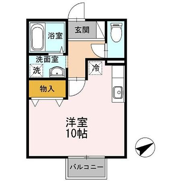 パティオ深津 ｜広島県福山市東深津町6丁目(賃貸アパート1R・2階・29.25㎡)の写真 その2