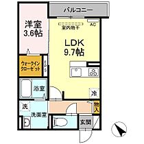 カサペペ  ｜ 広島県福山市水呑町三新田1丁目（賃貸アパート1LDK・3階・36.28㎡） その2