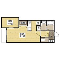 月光福山城下  ｜ 広島県福山市西町2丁目（賃貸マンション1LDK・1階・29.30㎡） その2