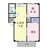 シティハイツエレガントＢ  ｜ 広島県福山市千田町3丁目55-25（賃貸アパート2LDK・1階・45.14㎡） その2