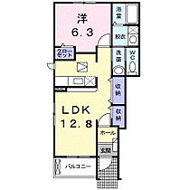 プラシードII  ｜ 広島県福山市加茂町字中野434（賃貸アパート1LDK・1階・46.49㎡） その2