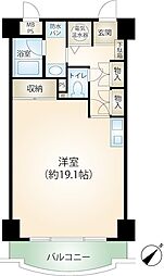 ケアリゾート熱海壱番館 ワンルームの間取図画像