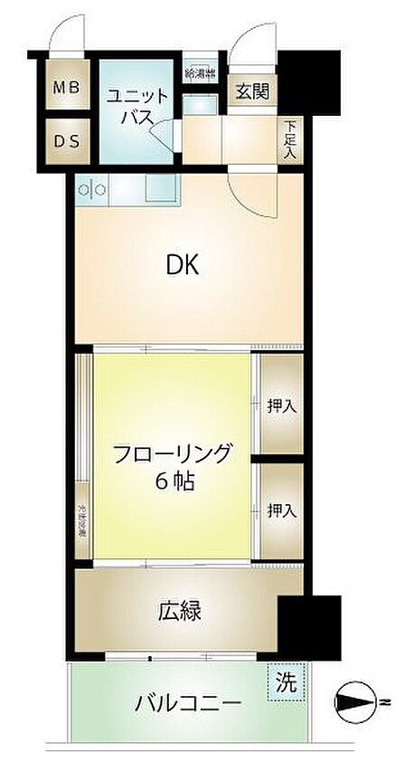 1DK 間取り