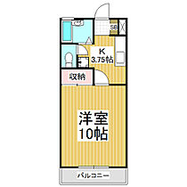 メゾンディアス 302 ｜ 長野県上伊那郡辰野町大字伊那富（賃貸マンション1K・3階・33.00㎡） その2