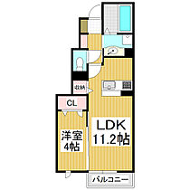 calmo　luna  ｜ 長野県塩尻市大字広丘高出（賃貸アパート1LDK・1階・38.65㎡） その2