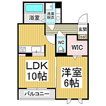 ベル・クレール  ｜ 長野県塩尻市大字広丘吉田（賃貸アパート1LDK・1階・40.82㎡） その2