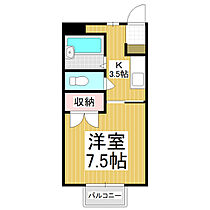 コーポフローレンス 201 ｜ 長野県塩尻市大字大門（賃貸アパート1K・2階・26.40㎡） その2