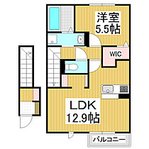 GRAND D-ROOM高出S6  ｜ 長野県塩尻市大字広丘高出（賃貸アパート1LDK・2階・50.43㎡） その2