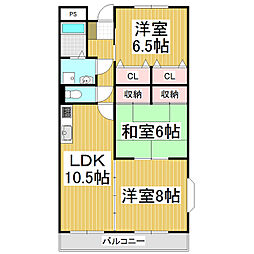 Limpia　Garden　Square 1階3LDKの間取り