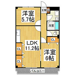 間取図画像 2LDK
