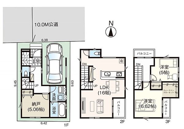 間取りを拡大表示