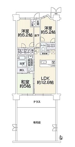 間取り サンクレイドル玉川上水 1階/103号室