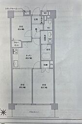レーベンハイム赤塚公園参番館 3Kの間取図画像