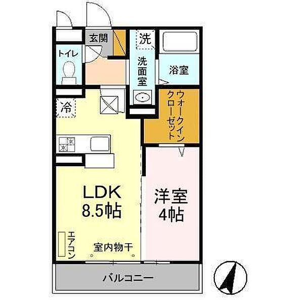 グラン・ヴェルジェ　II 103｜千葉県流山市東初石3丁目(賃貸アパート1LDK・1階・33.00㎡)の写真 その2