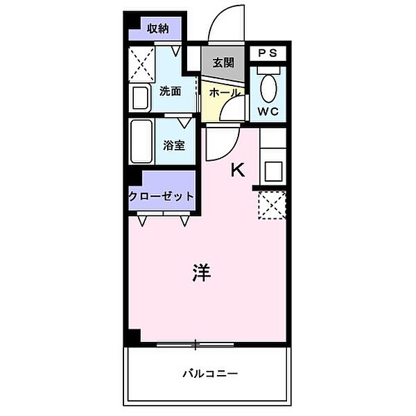 アリエーテ 102｜千葉県流山市大字東深井(賃貸アパート1R・1階・23.96㎡)の写真 その2