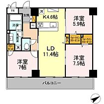 千葉県柏市小青田1丁目6-5（賃貸マンション3LDK・4階・78.88㎡） その1