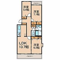 パパベル旭町 201 ｜ 千葉県柏市旭町6丁目4-49（賃貸マンション3LDK・2階・73.00㎡） その2