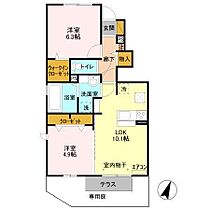 千葉県野田市上花輪新町5-7（賃貸アパート2LDK・1階・52.39㎡） その2