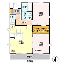 千葉県野田市山崎2206-7（賃貸一戸建2LDK・1階・51.39㎡） その2