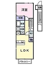 キュービックII 203 ｜ 千葉県野田市尾崎380-1（賃貸アパート1LDK・2階・41.98㎡） その2